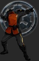 Offiziersuniform im Farbcode der IRA